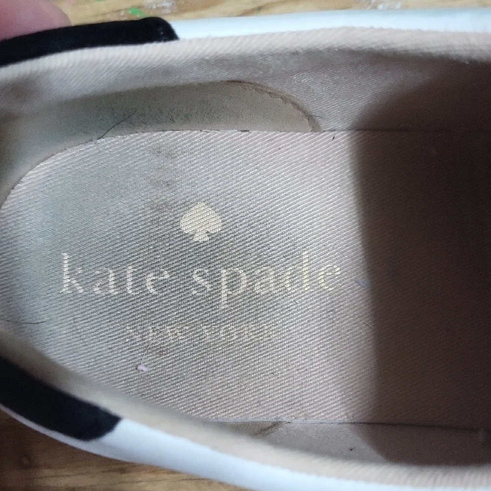 Kate Spade White and Black Athletic Shoes